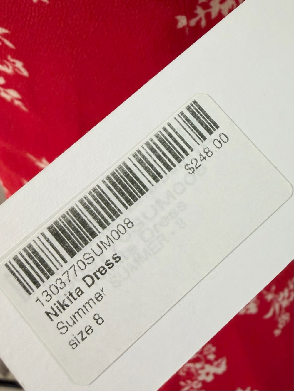 Reformation Nikita Dress in Summer Red Floral Size 8 NWT - Picture 9 of 11
